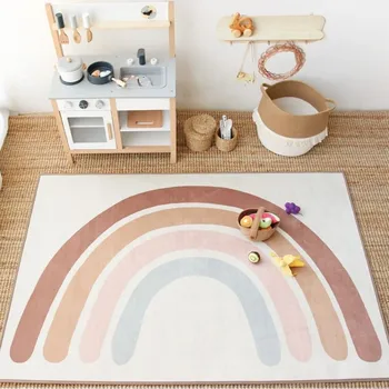 

Rainbow Play Mats Kids Rug Floor Mat Tapete Tummy Children Playmat Rainbow For Bedroom Rugs Nursery Decor