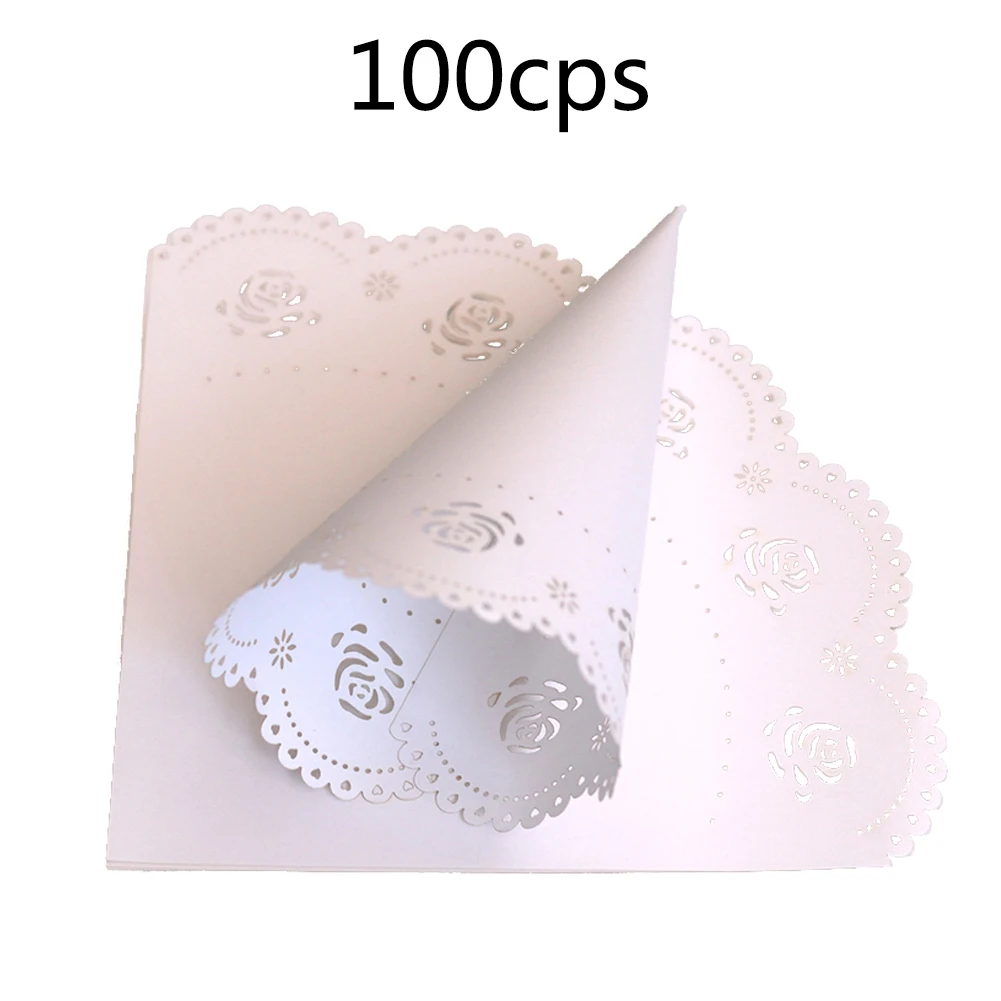 50/100 шт. Вечерние аксессуары для мероприятий DIY легкая бумага легко использовать конфетти конус Свадебный цилиндр с цветком домашний разброс цветы ремесла