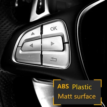 

Interior Button Cover Trim Steering Wheel Parts For Mercedes-Benz GLE W166/Coupe C292 2015-2017 Replacement Set ABS Car