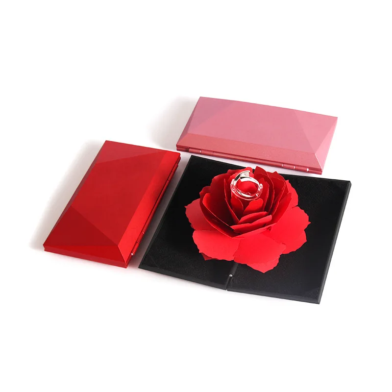 

Accessories Rose Jewlery Box Online Celebrity Proposal Useful Product Jewelry Ring Packaging Jewlery Box