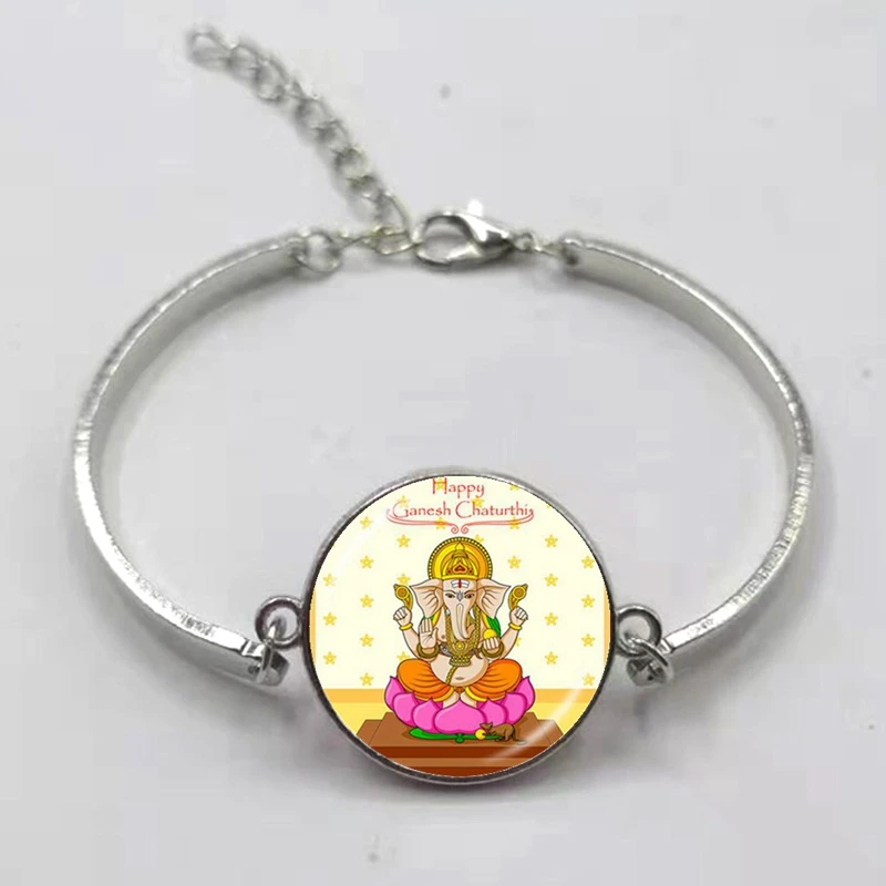 Браслет Lord Ganesha, кулон-амулет, индийский браслет со слонами, Будда, духовная медитация, ювелирный браслет
