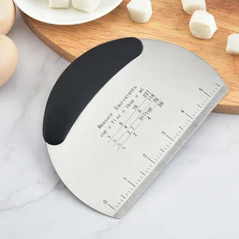 

Stainless Steel Dough Cutter Flour Pastry Cutter With Scale Pizza Cutter Bread Dough Cutter Dough Cutting Tool Drop Shipping