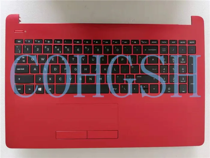 Ноутбук Упор для рук верхнюю крышку чехол красный для hp 15-BR 15-BW 15-BS 250 255 G6 AP204000681 UK