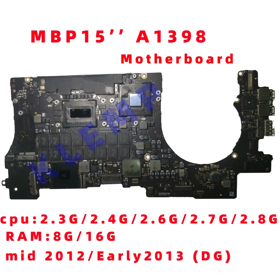 A1398 Motherboard for Macbook Pro Retina 15.4&quot logic board 820-3332-A MC975 MC976 Mid 2012 Early 2013 | Компьютеры и офис
