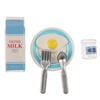 1Set 1/12 Scale Miniature Dollhouse Milk & Egg Breakfast Set for Mini Doll Food Play Kids Kitchen Set Accessories Toys ► Photo 2/6