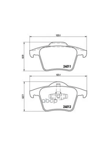 Колодки Тормозные Дисковые Задн Volvo: Xc 90 02- Brembo арт. P86019