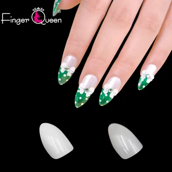 

Wholesales With Retail Box Bride Ballerina Coffin Nails Tips Half Cover Fake Nails Full Cover Detachable Nails Art FQ-27