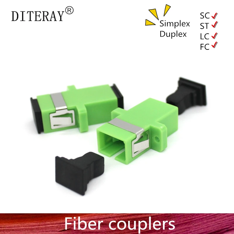 SC APC Adapter SM Optical Flange Coupler Simplex SC Optical Fiber Connector and Coupler Ftth Fiber Optic SC Adapter