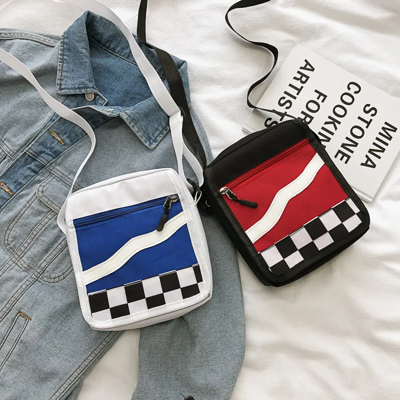 

Japanese-style Street Snap Cool Earth Disco Dancing Classic Small Black Bag INS Skateboard Bag Ulzzang Shoulder Bag Men And Wome