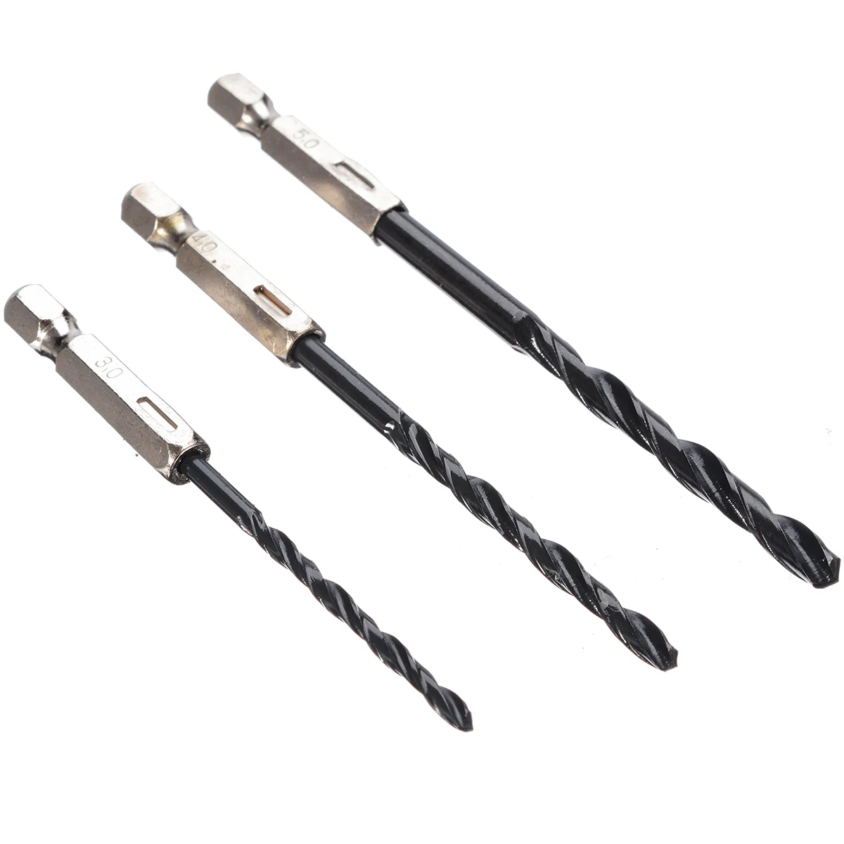 15pcs/set 3mm 4mm 5mm HSS Drill Bit Set 1/4" Hex Shank Screwdriver Twist Drill Bit Wall Woodworking Drill Bits Tools