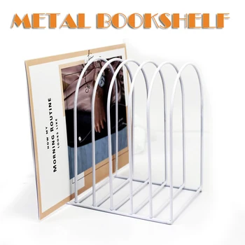 

Metal Baking Paint Large Small Bookshelf Stand Book Standing Document File Desktop Manager Holder Bookshelf