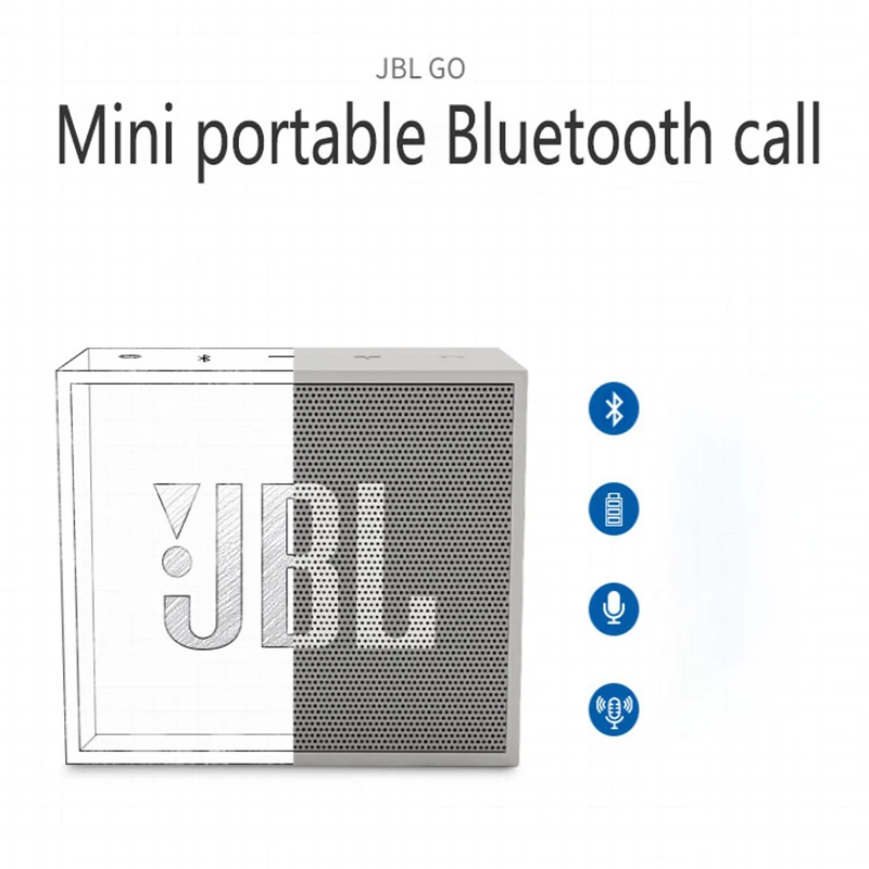 JBL GO2 второго поколения Bluetooth динамик сабвуфер открытый портативный аудио водонепроницаемый мини-динамик