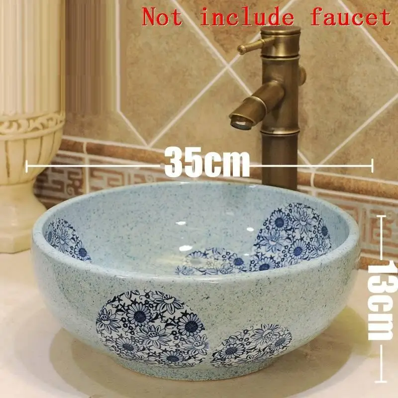 De Lavagem Fregadero Waschtisch чаша Lavabo Bagno Bassin Umywalka Nablatowa ванная комната судно Куба раковина Pia Banheiro умывальник - Цвет: Number 7