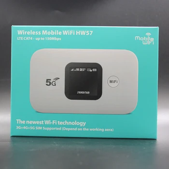 

4G Wireless WiFi HW57 4G LTE CAT4 150Mbps Wirleess Router 4g wifi router PK huawei E5573 E5577