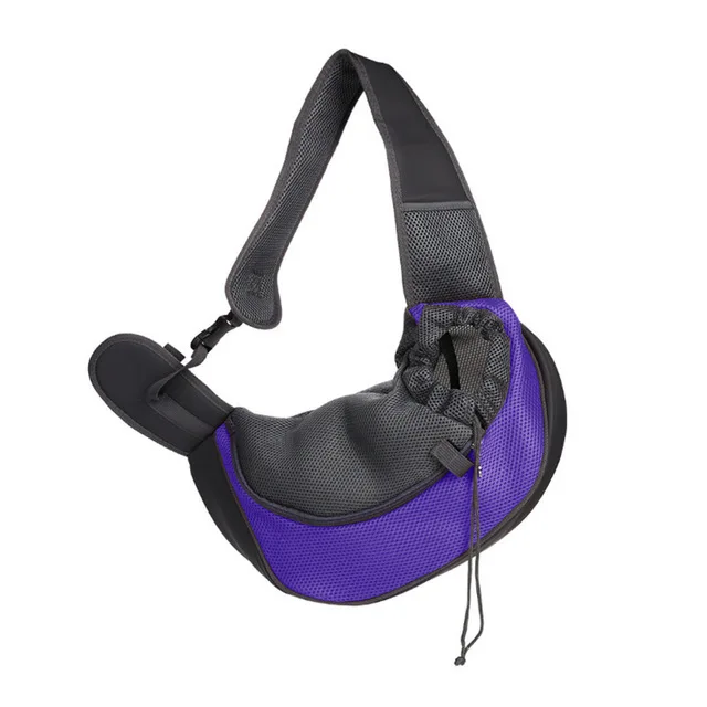 purple Fenice Pet Puppy Carrier Открытый Путешествия собака сумка на плечо сетки Оксфорд один комфорт Слинг Сумка Tote мешок - Цвет: purple
