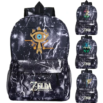 

Children The Legend of Zelda Backpack Kids Knapsack Boys Girls Bookbag Women Men Teens Travel Bagpack Students Anime School Bags