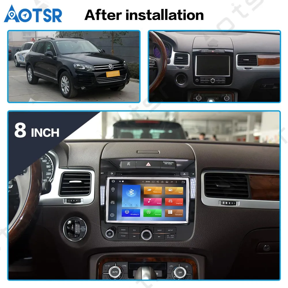 " 2 Din 8 ядерный Android 9,0 4+ 64 ГБ Автомобильный радиоприемник gps navi для Volkswagen для VW TOUAREG 2010- автомобильный радиоприемник мультимедийный аудио стерео