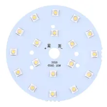 ICOCO 18W 100mm Dia Warm White 18 LED SMD 6565 LED Light Downlight Aluminum Base Plate LED Chip Module Aluminum Board
