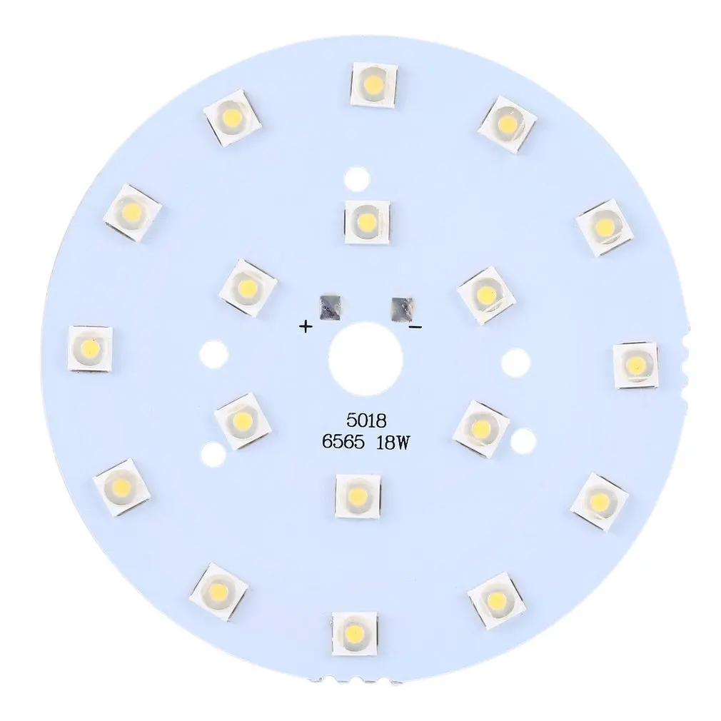 

ICOCO 18W 100mm Dia Warm White 18 LED SMD 6565 LED Light Downlight Aluminum Base Plate LED Chip Module Aluminum Board