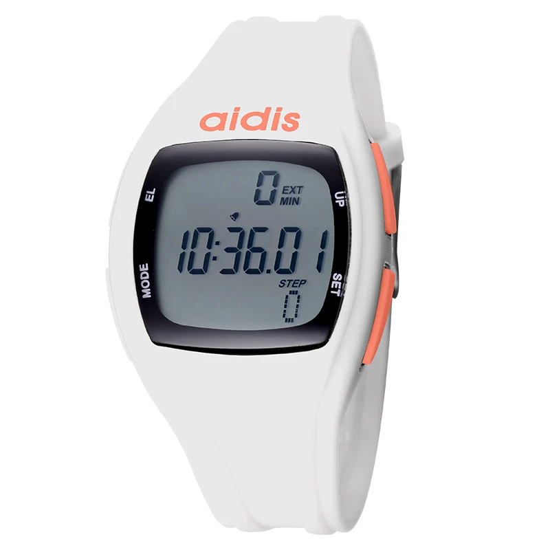 AIDIS студенческий жизнь светодиодный цифровые спортивные часы детская сигнализация Дата водонепроницаемые часы-шагомер reloj hombre Reloj - Цвет: White