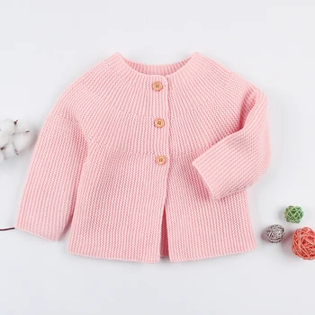 

Fashion Long Sleeve Clothes Baby Boys Girls Knit Cardigans Pullover Sweaters Winter Warm 2019 Newborn Hooded Jacket Coats Kids