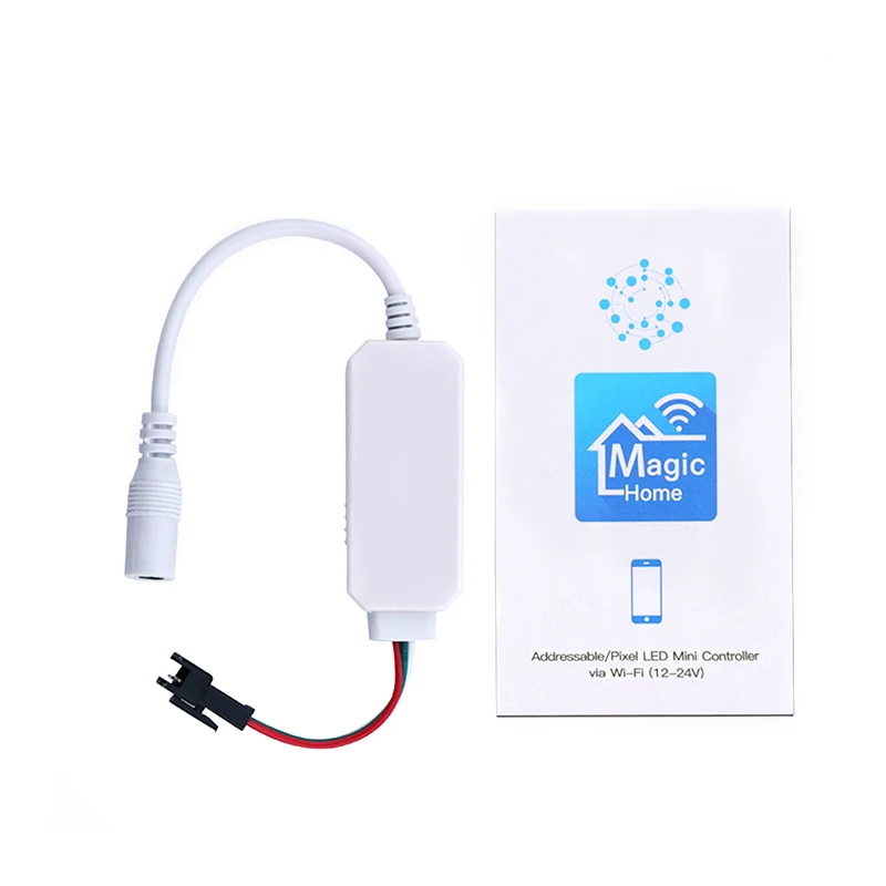DC12V 24V 5V mini SPI WIFI контроллер magic home полный цвет для WS2811 Светодиодная светильник
