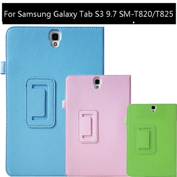 

Luxury Folding Stand Cover For Samsung Galaxy Tab S3 9.7 SM-T820 SM-T825 T820 T825 Flexible Case For Galaxy S3 9.7 T820 PU Cover