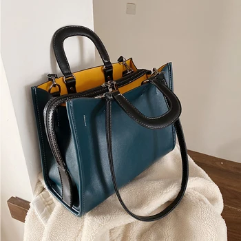 

Elegant Female Large Tote bag 2020 Fashion New Quality PU Leather Women's Designer Handbag High capacity Shoulder Messenger bags