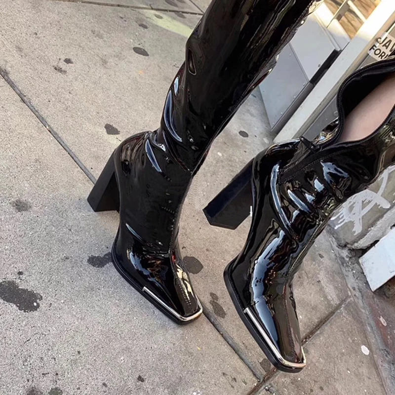 street style store black block heels