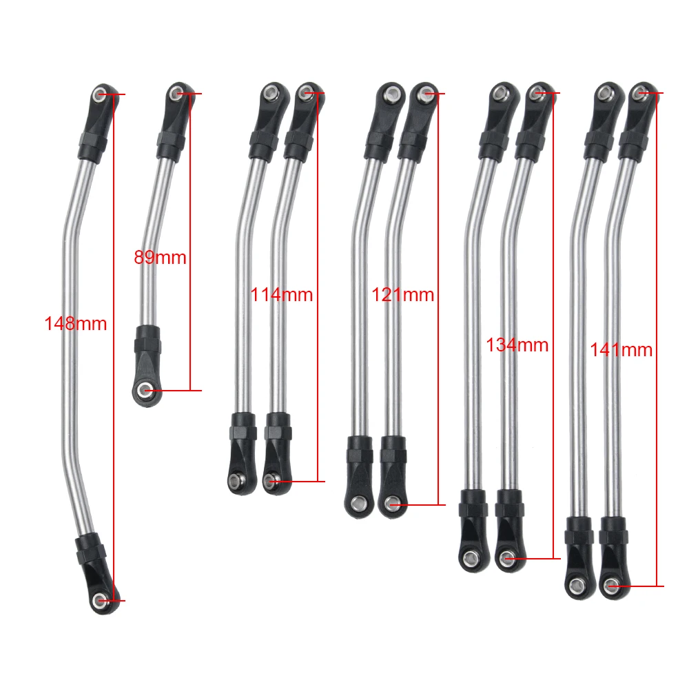 SCX10-不锈钢拉杆(324mm)-银色-(12)