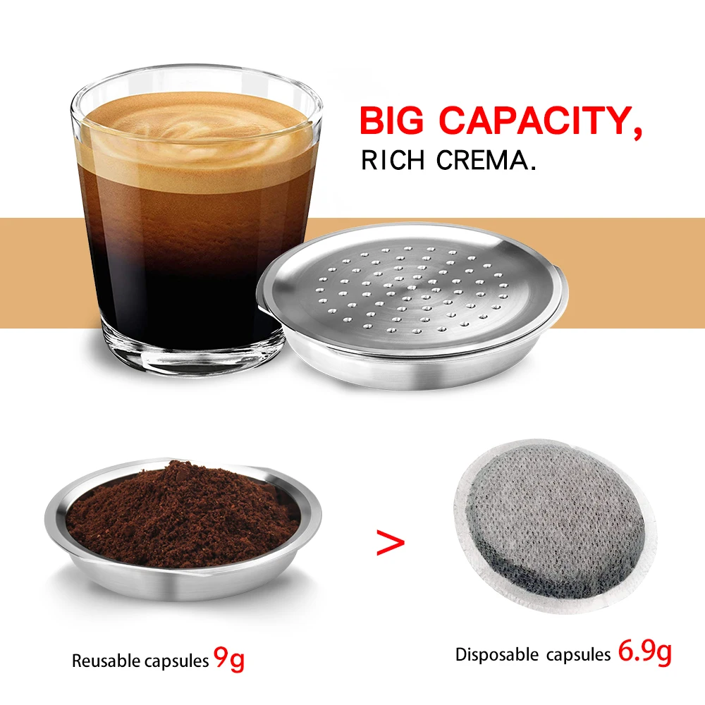 ICafilas For Philips Senseo Coffee Capsule caps coffee machine Stainless  Steel Coffee Filter Tools hard capsules