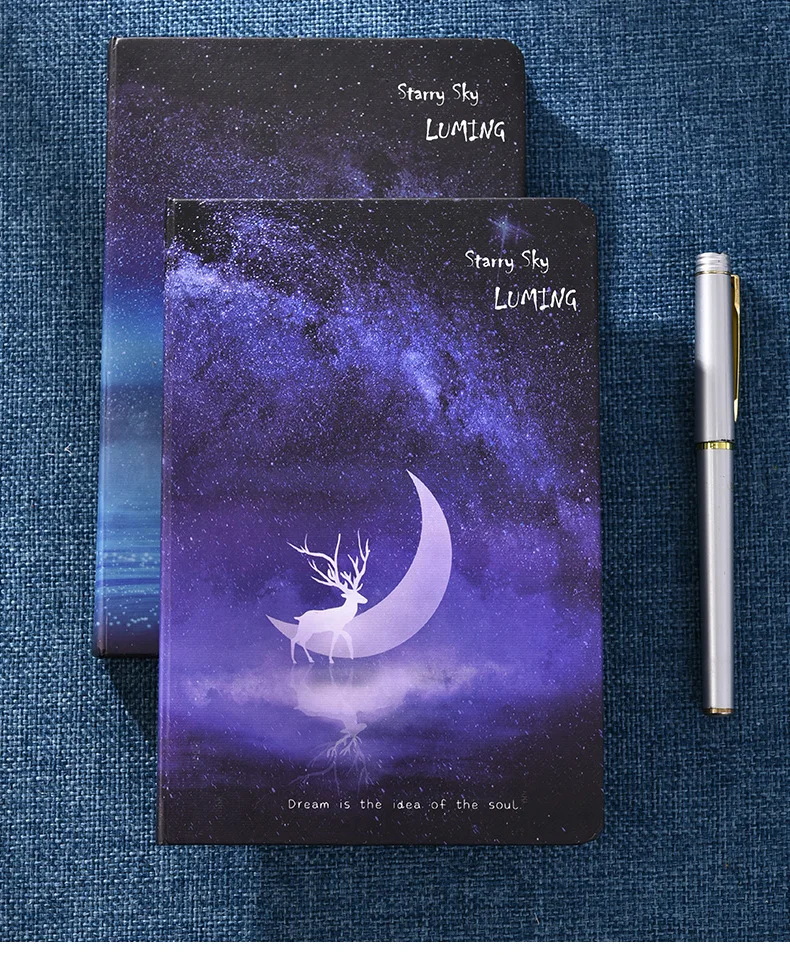 Caderno criativo colorpage céu estrelado ilustração diário