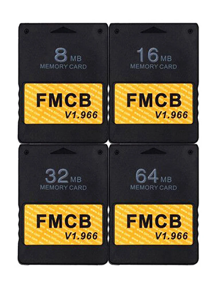 Классическая черная карта памяти для PS2 FMCB v1.966 8 Мб/16 Мб/32 Мб/64 МБ консоли