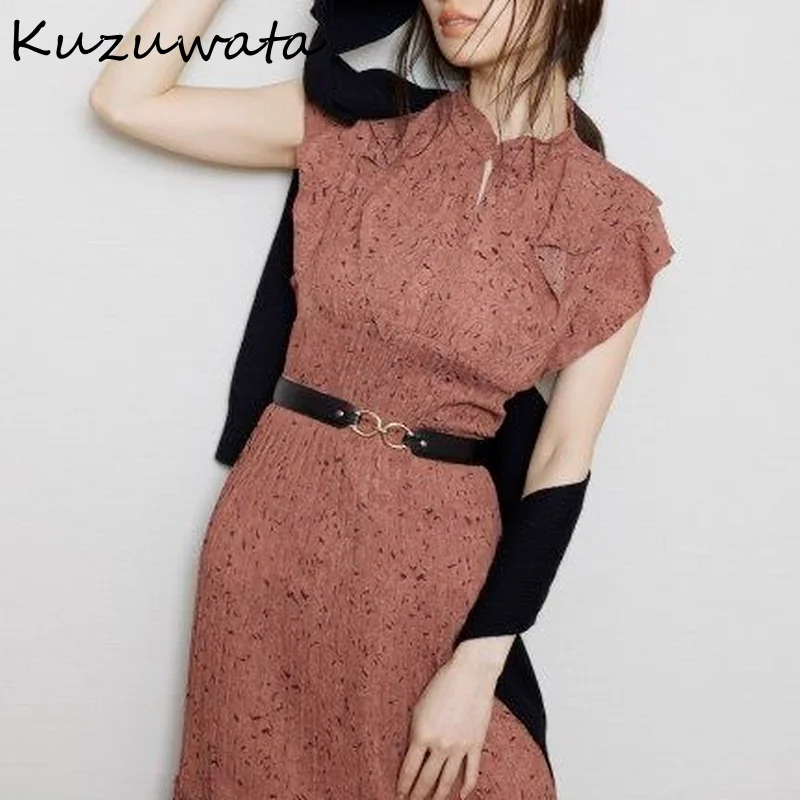 Kuzuwata 2021 новый дизайн женский кожаный поясной ремень для платья универсальные
