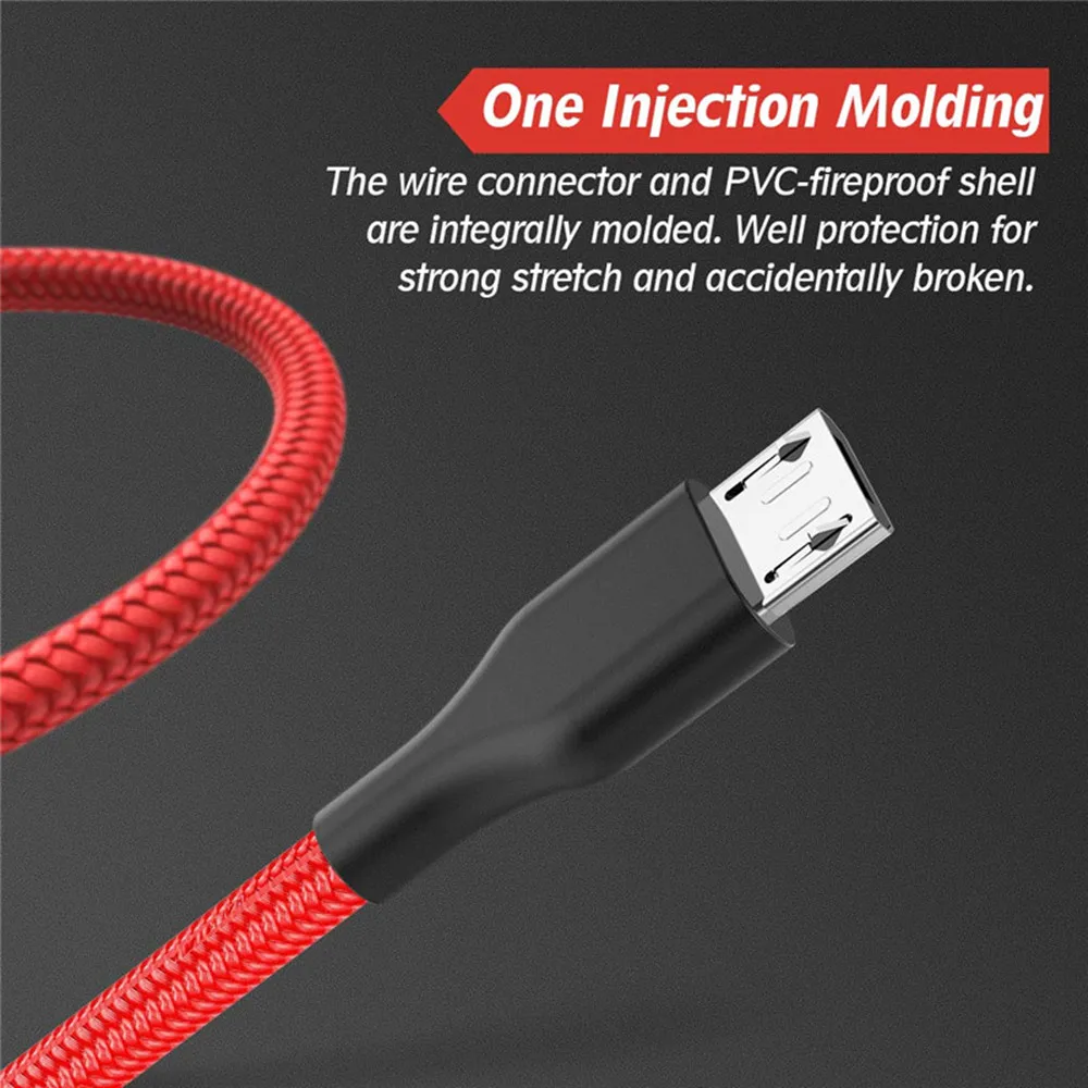 Кабель Micro USB для Samsung Galxy S7 S6 зарядный кабель Samsung/xiaomi/lenovo/huawei/HTC/Meizu Android мобильный