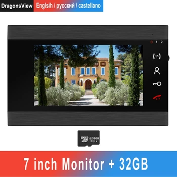 

Video Intercom Doorbell 1200TVL Doorbell Camera Support Wired intercom Remote Unlock for Home Security Access Control System Kit