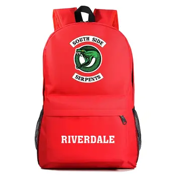 

Fashion Riverdale South Side Serpents Boy Girl Book School bag Women Bagpack Teenagers Schoolbags Men Student Backpack