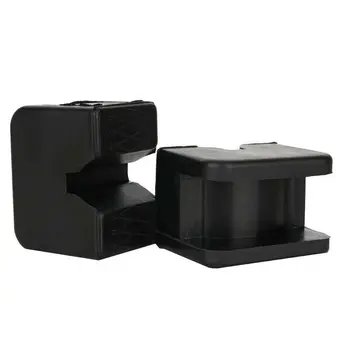 

2pcs Adapter Universal Black Car Lifting Accessories Rubber Rail Floor Slotted Frame Repairing Protective Jacking Pad Guard