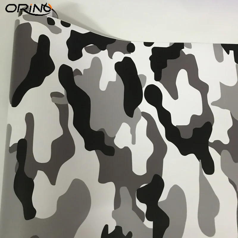 Black White Grey Vinyl Sticker Wrap-1