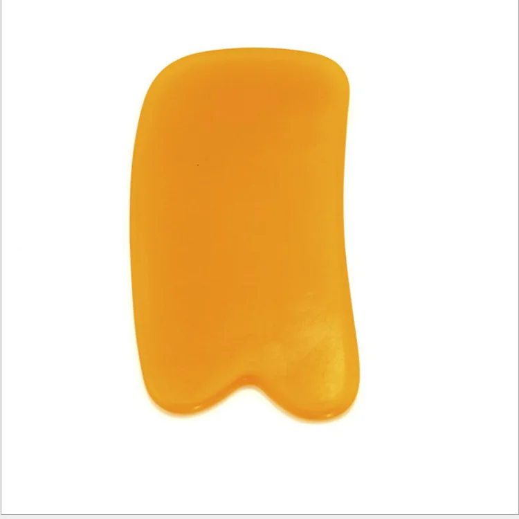 Массажный инструмент Gua Sha, массажер для тела, доска Guasha, спа скребок для иглоукалывания, для лица, спины - Цвет: Orange