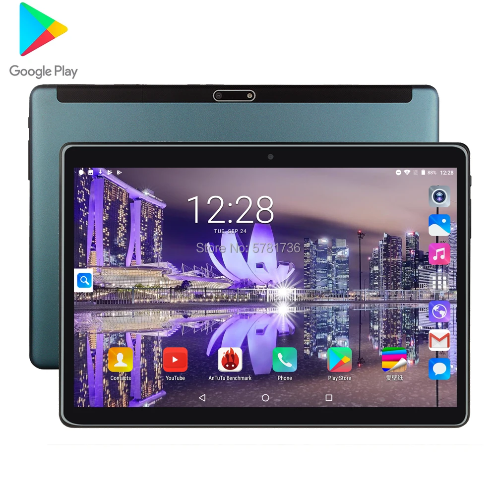 2020 новые Google Play Dual Sim 10 дюймов планшет Pc 3G с функцией/4G Wi Fi Octa Core Оперативная память
