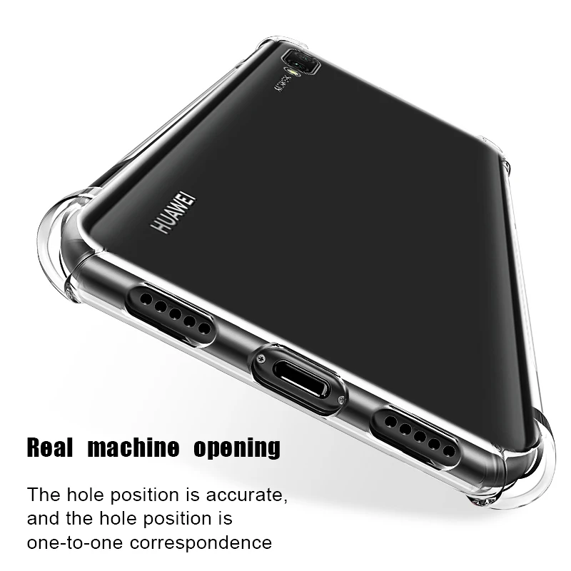 

High Clear Phone Case For Huawei Y6 Prime Y7 Pro Y9 2019 Y5 Y7 Prime 2018 Transparent Shockproof Silicone Protective Back Cover