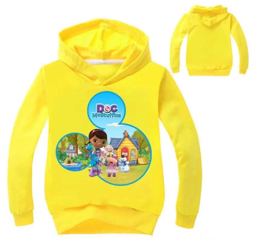 Детская толстовка г. Детская весенняя куртка детская одежда с принтом «Toy Doc Mcstuffins» хлопковые толстовки с капюшоном для детей Одежда для девочек, верхняя одежда - Цвет: style 5