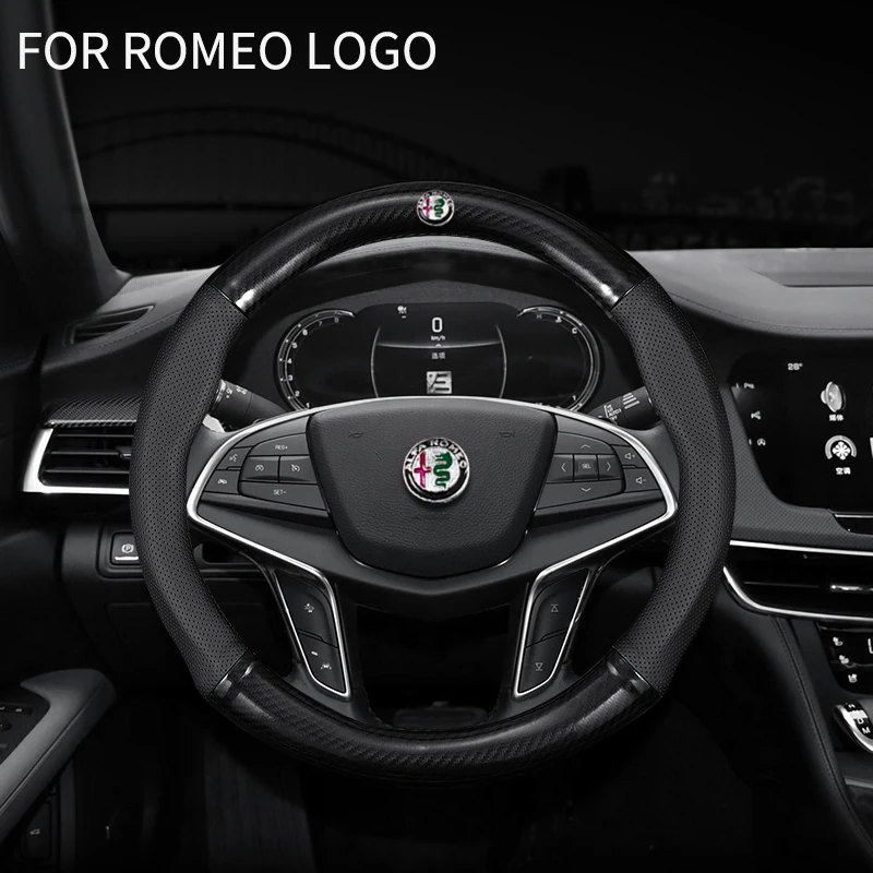 Carbon fiber leather Car Steering Wheel Cover For Alfa Romeo Giulia  Giulietta 159 156 Tonale MiTo Stelvio 164 ARCFOX αT αS|Steering Covers| -  AliExpress