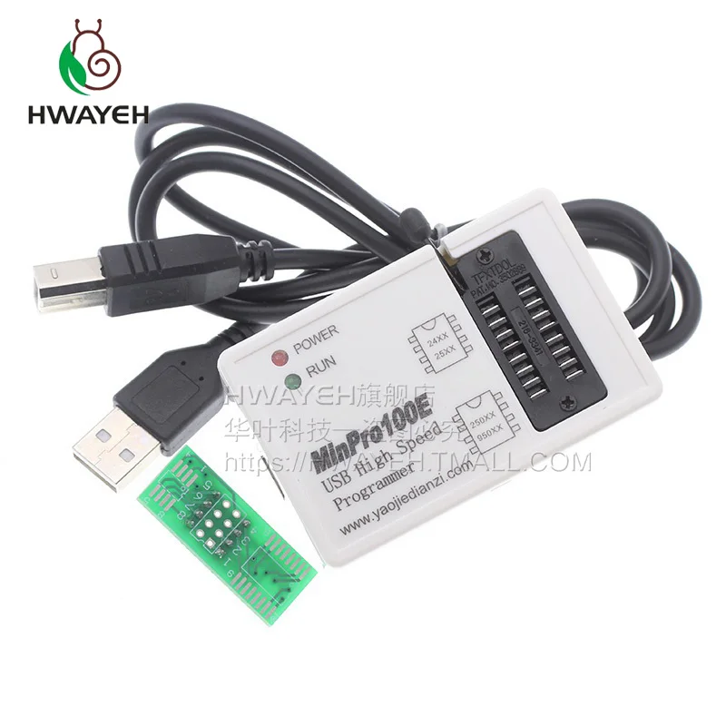 Программатор HWAYEH MinPro100E BIOS флеш-память SPI 24/25/95 чтение и запись USB горелка памяти |