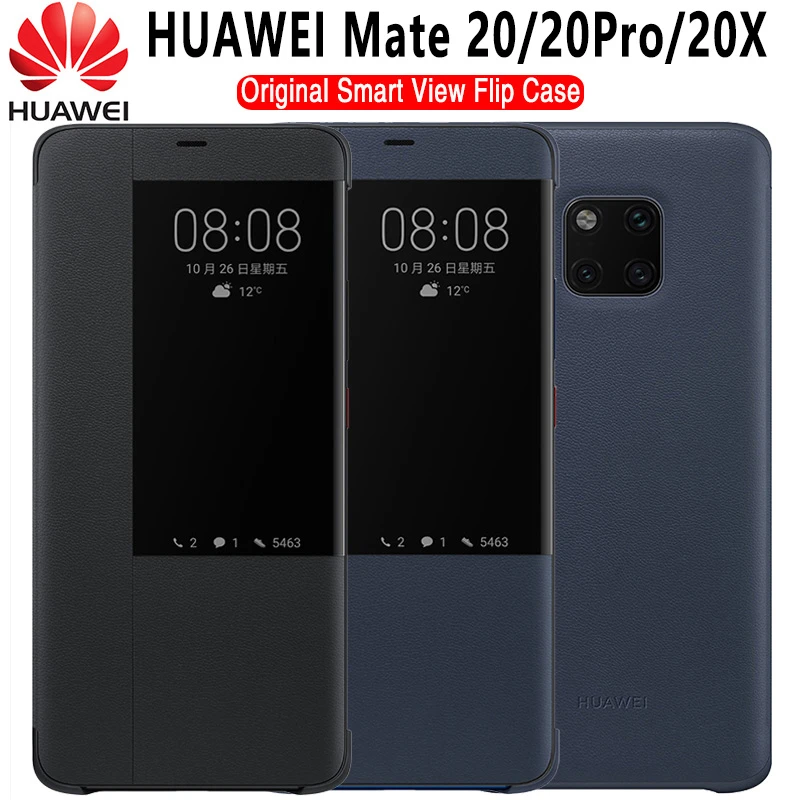 HUAWEI Mate 20 Pro Case Original Huawei Mate 20 X Case Mate 20 Flip Cover Smart View Window Protect Stand Huawei Mate 20X Case huawei waterproof phone case