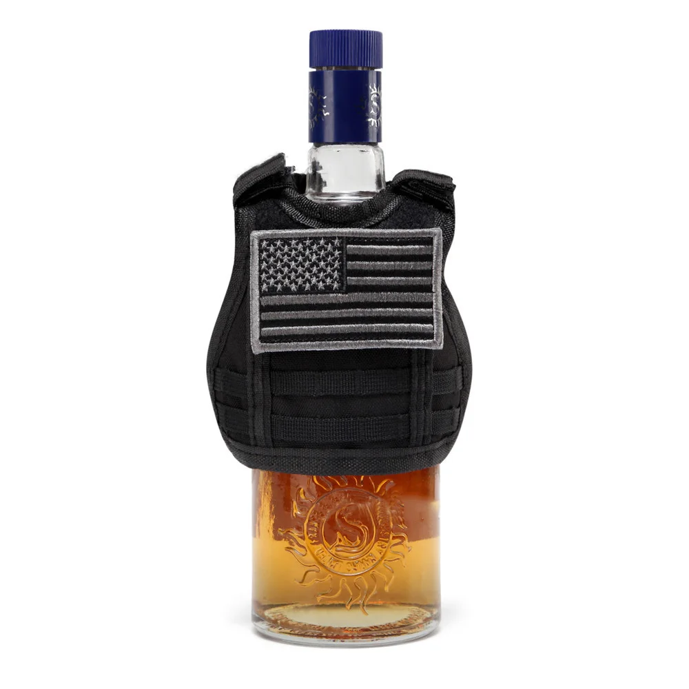 

Wine Cellar Bottle Protector Vest Vest Molle Decorative Mini Multi-Function Bottle Protector Pure Color Red Wine Cover