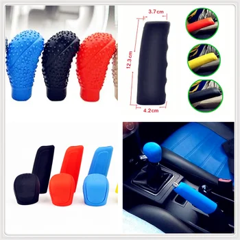 

Car rubber Shift Gear Knob Cover Handbrake Protector for Toyota Yaris Tundra Tacoma RAV4 Corolla Aygo Avalon Auris