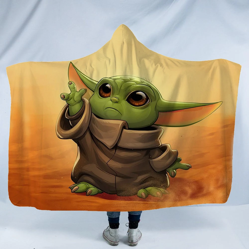 Disney Star Wars Baby Yoda Hooded Cloak Magic Hat Blanket Childrens Napping Blanket Cartoons Sherpa Kids Sofa Tv Car Body Cover Sheet Aliexpress