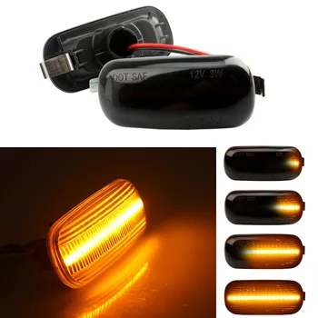 

2X Dynamic Side Marker Light Side Signal Lights For SEAT Leon Ibiza 6L Ford Focus MK2 VW Golf 3 4 Lupo Passat Polo 6N 9N L-MD
